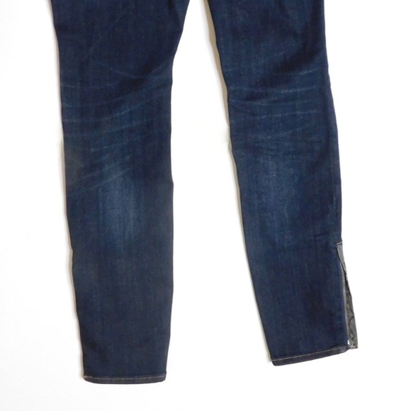 NEW!! Anthropologie PILCRO High Rise Snake Trims Dark Wash Skinny Jeans Size 30 - Picture 10 of 16